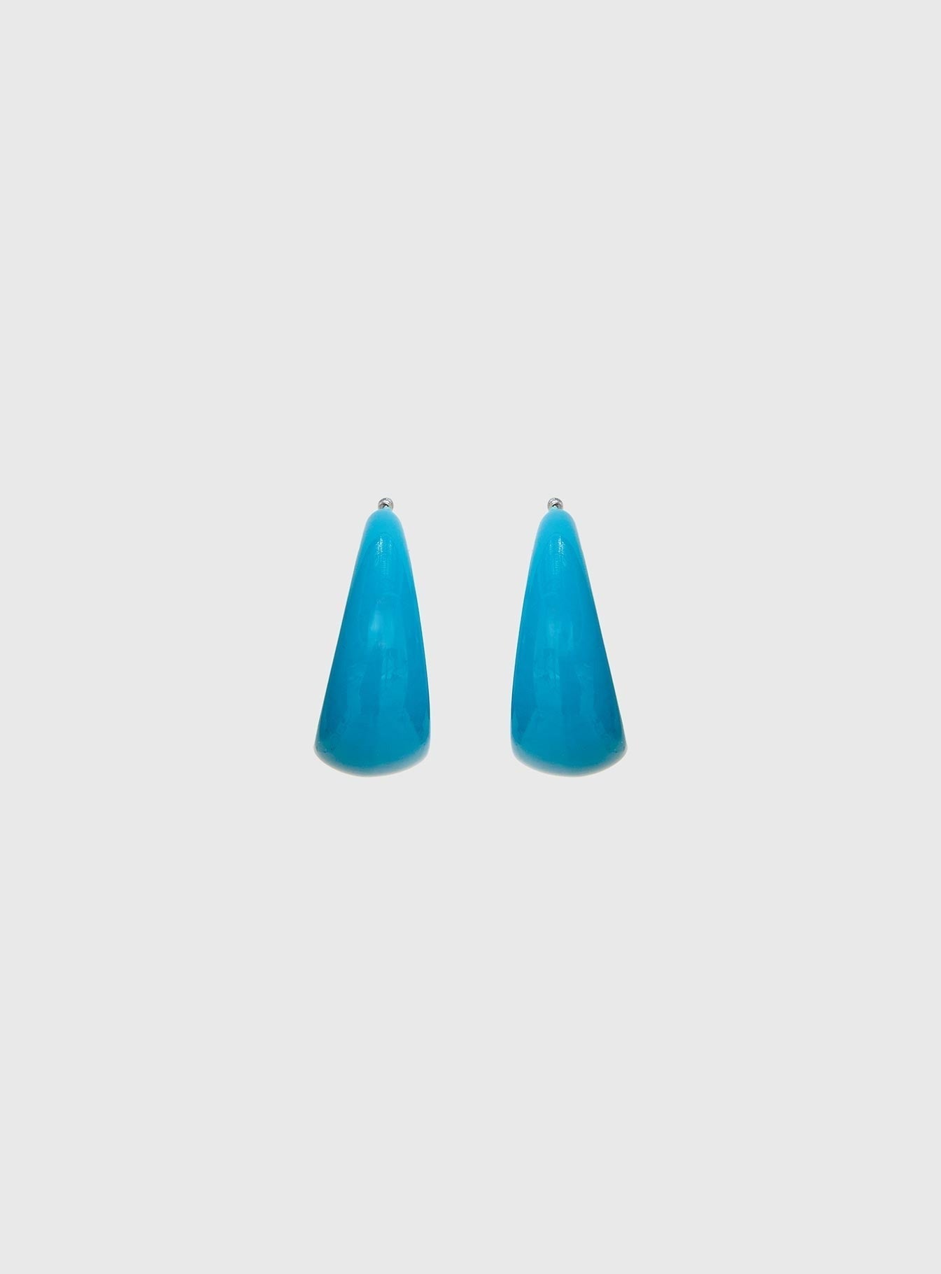 Vannessa Chunky Hoop Earrings Blue