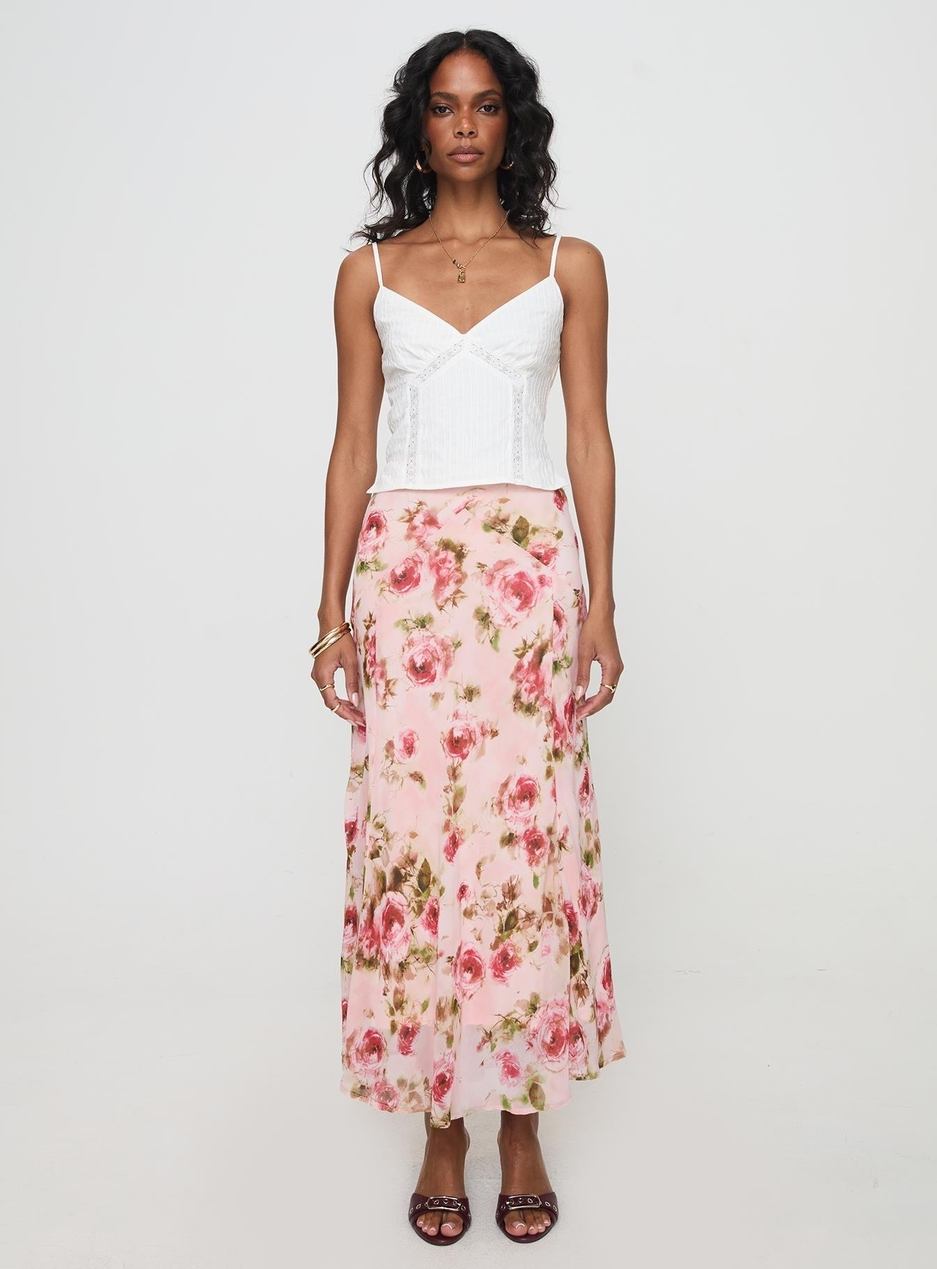 Rusha Cami Top White