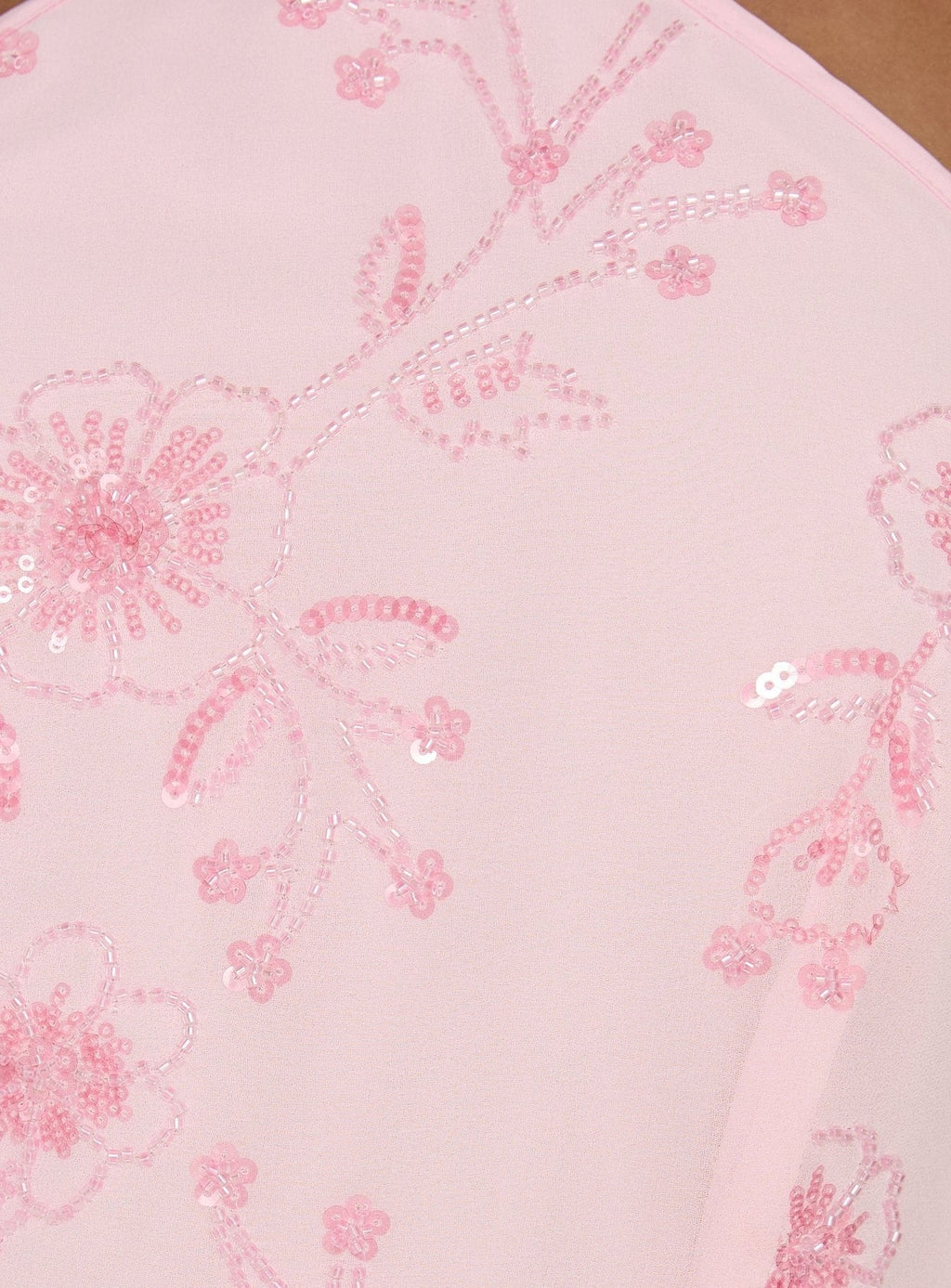 Evolet Embellished Halter Top Pink