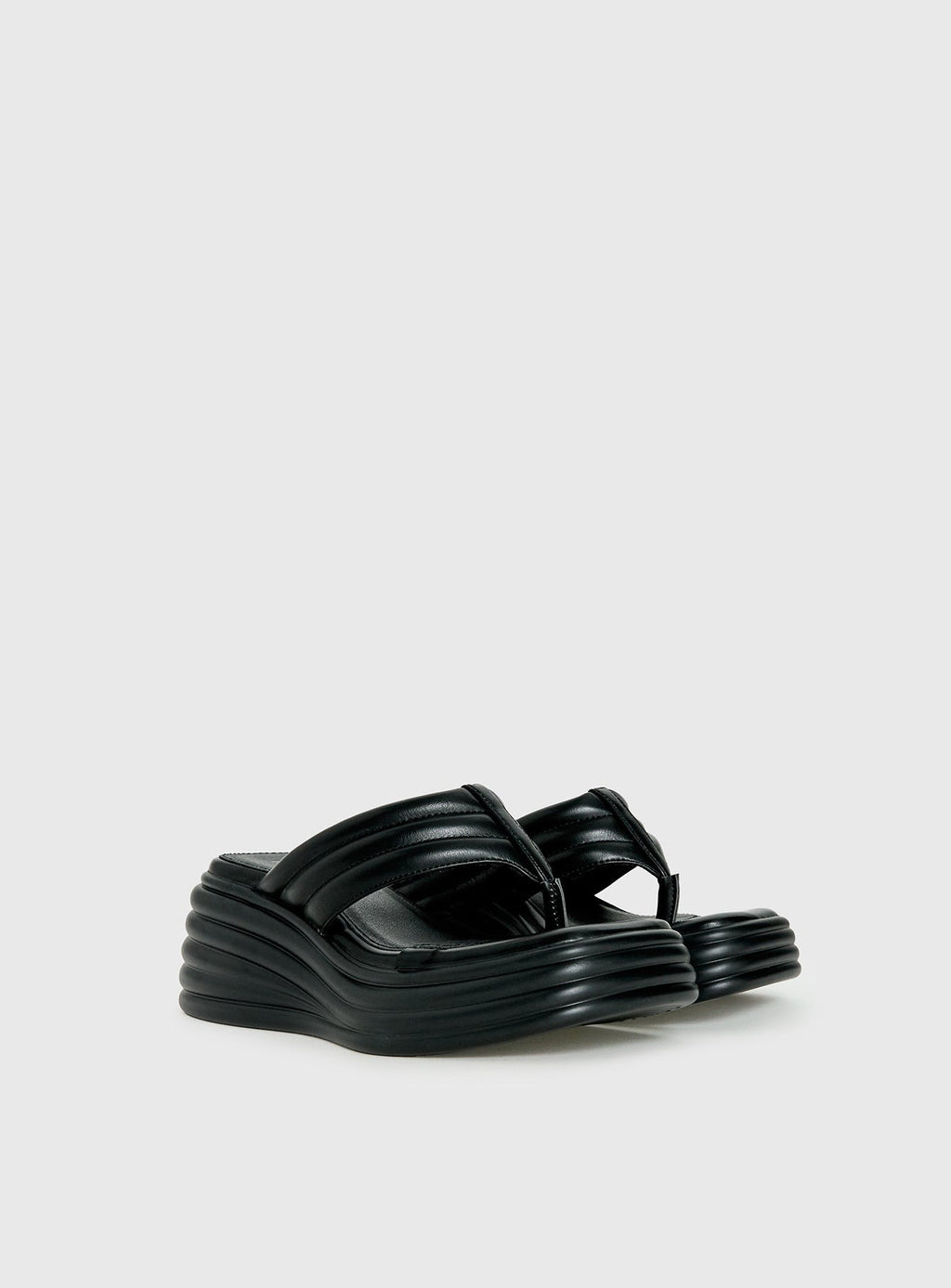 Therapy Flames Platform Sandals Black