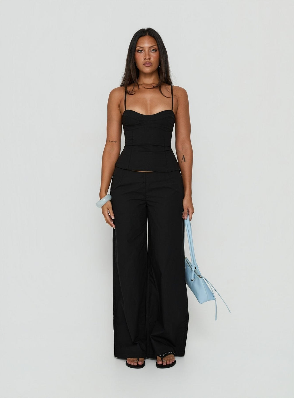 Kierstyn Corset Set Black