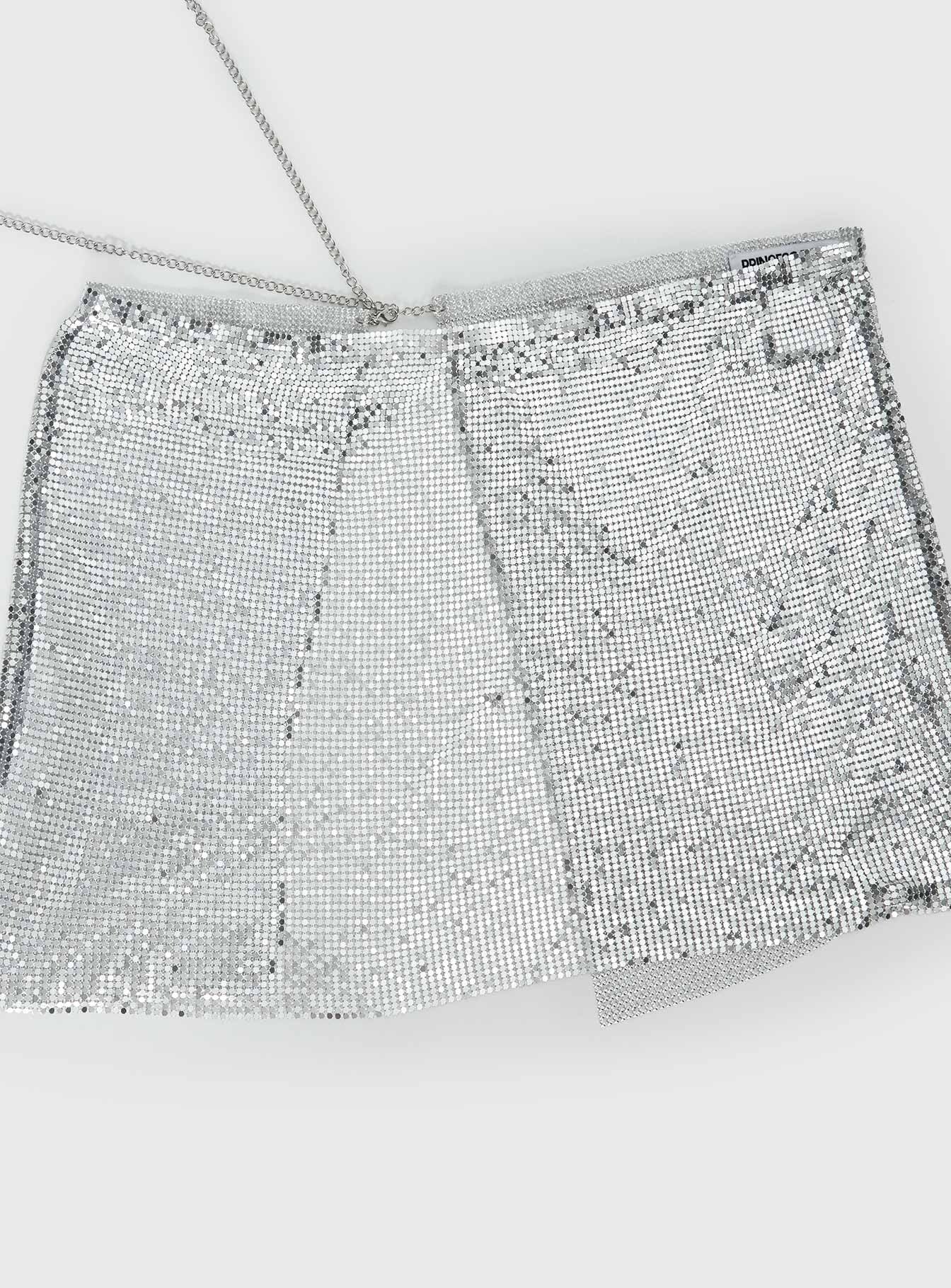 Centre Stage Metallic Sarong Silver