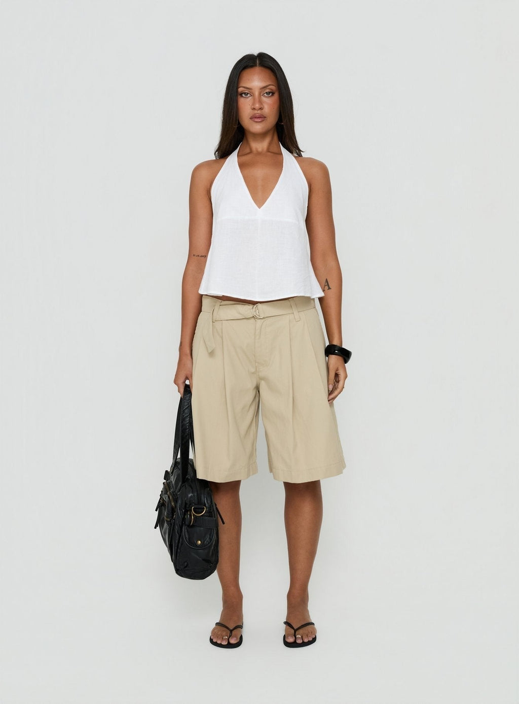 Faira Halter Top White