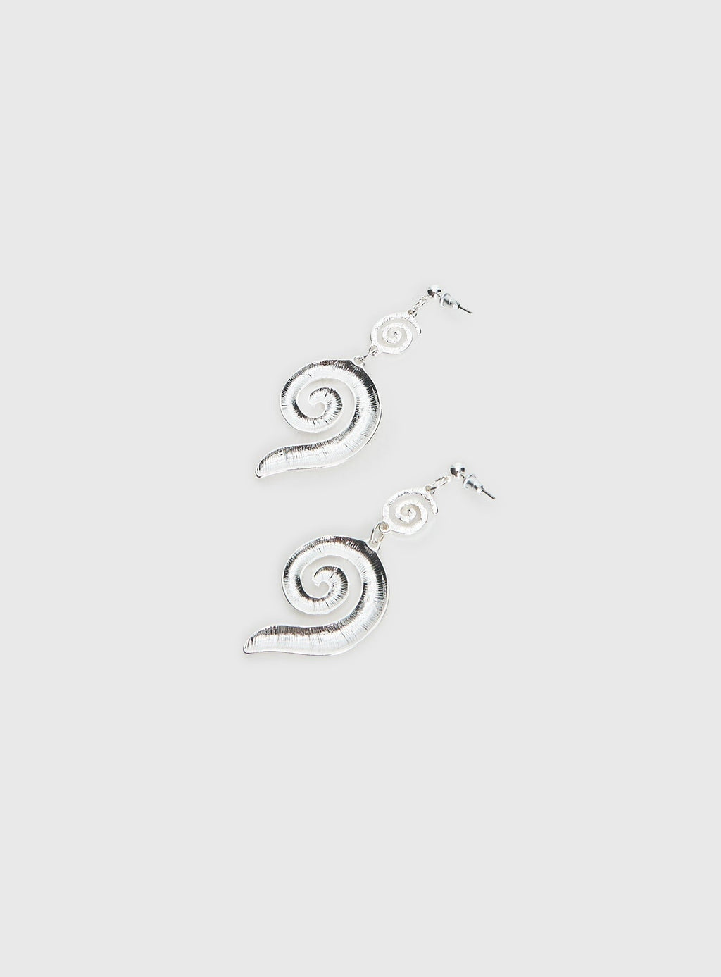 Top Of Mind Swirl Earrings Silver