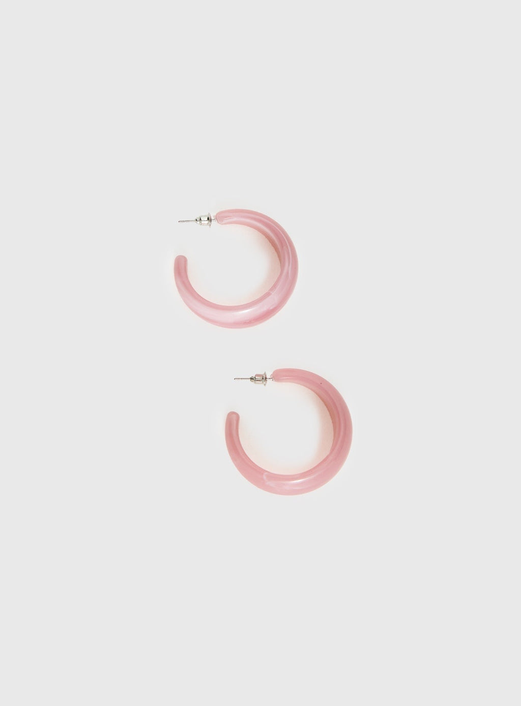 Lindy Hoop Earrings Pink