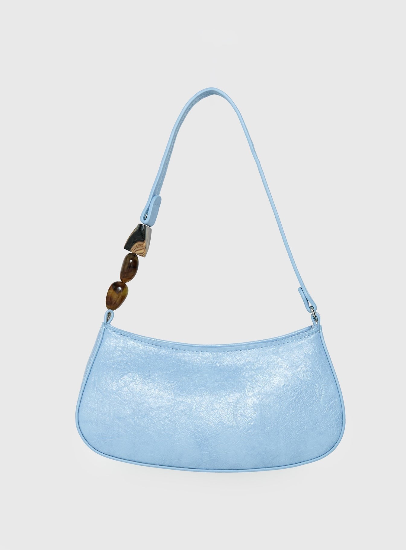 Contradiction Bead Detail Shoulder Bag Blue