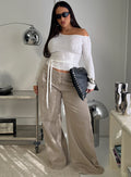 Paltrow Cargo Jeans Washed Brown Curve