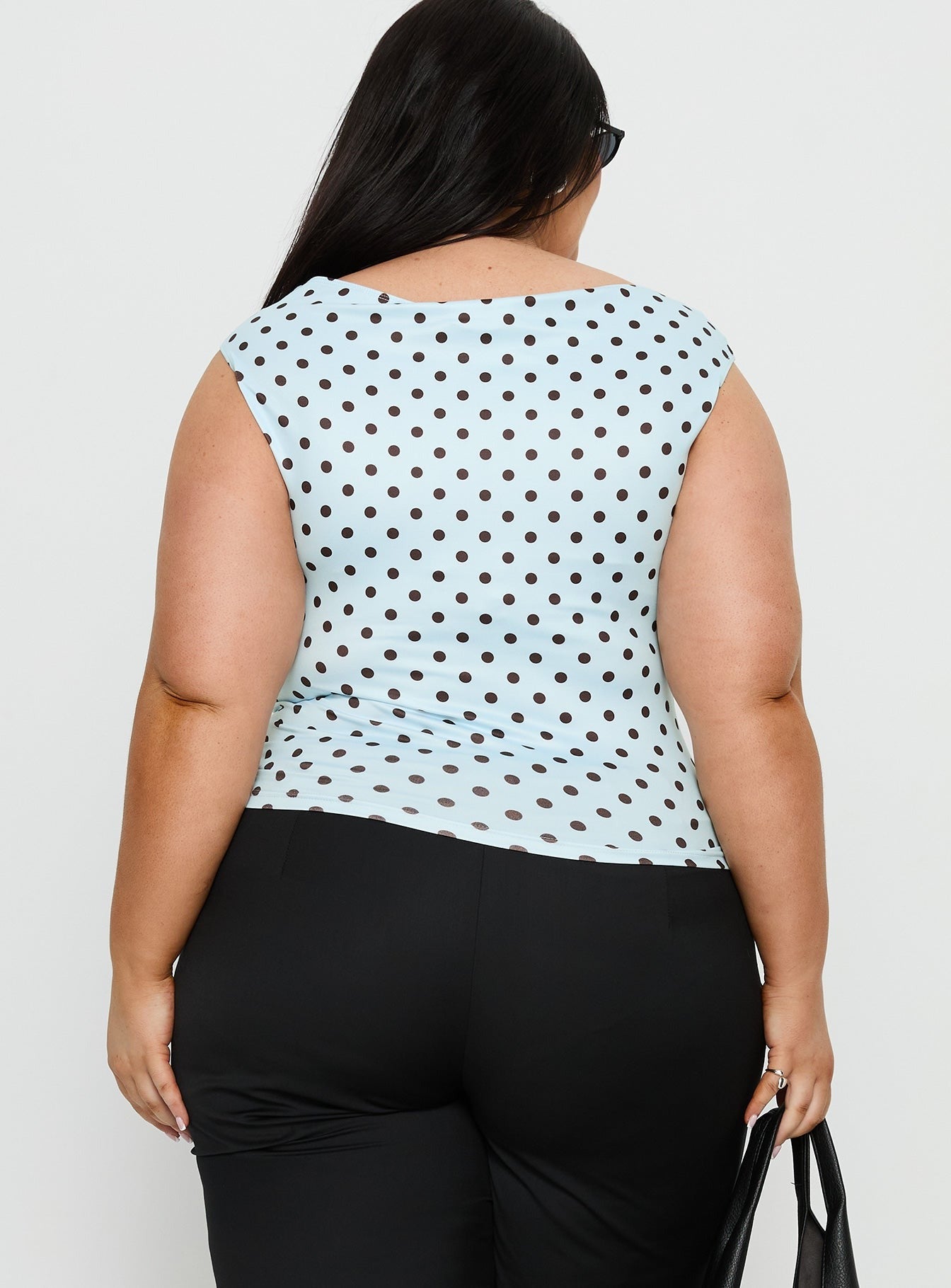 Cheirosa Off Shoulder Top Blue / Brown Curve