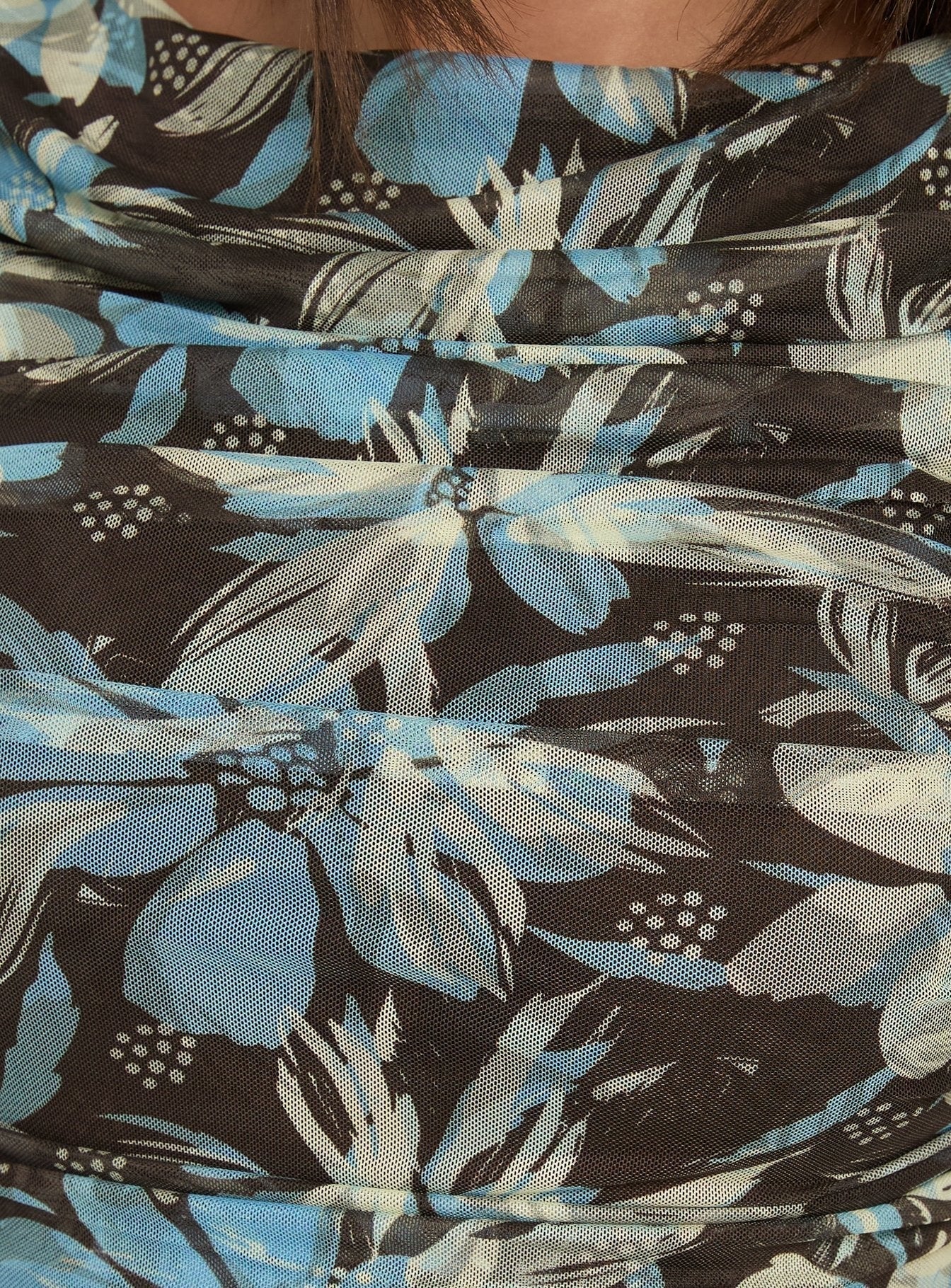 Undeniable Cut Out Maxi Dress Brown Floral Multi