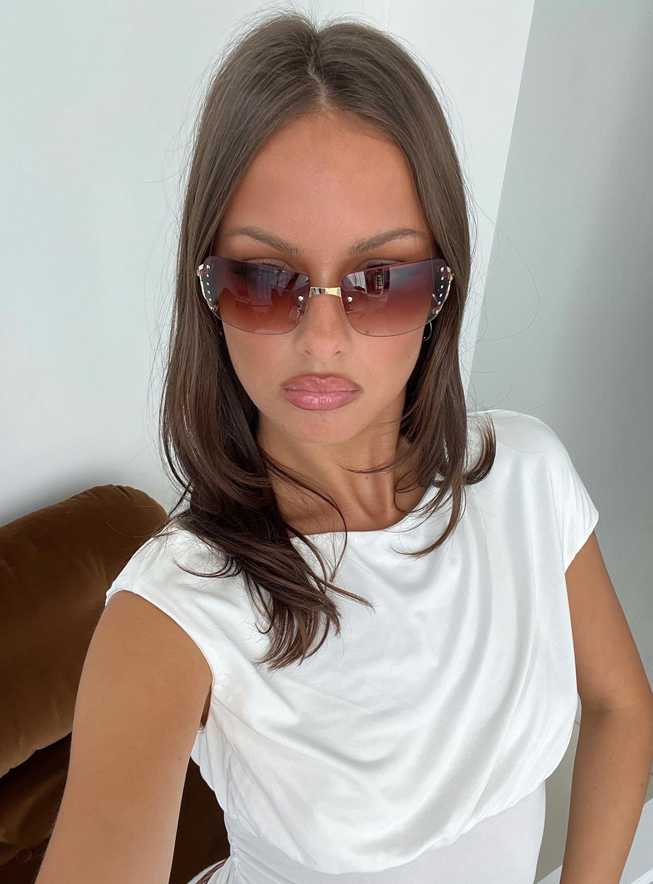 No Comparison Sunglasses Brown