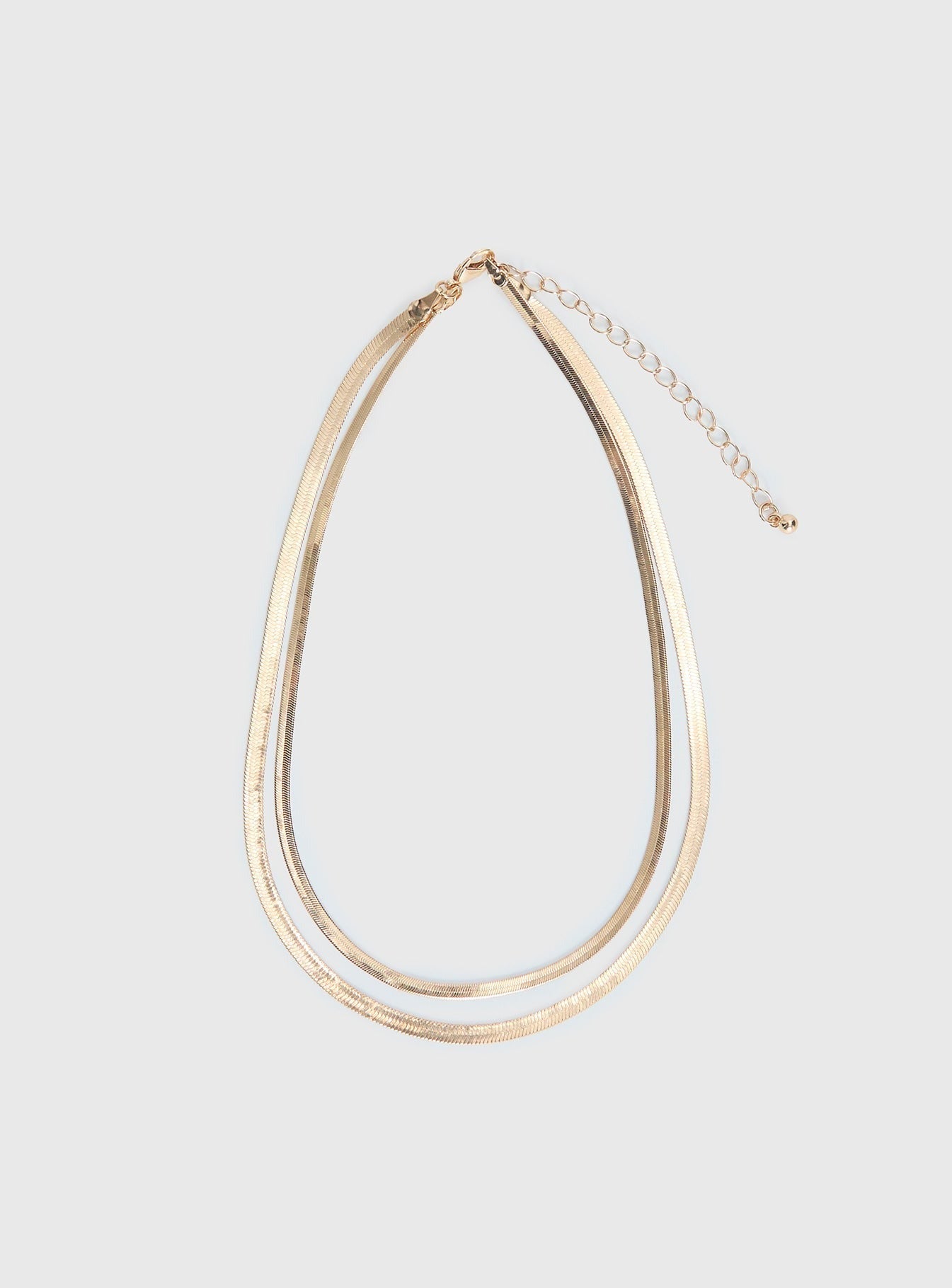 Follow Emotions Layered Necklace Gold