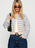 Faelyn Button Up Cardigan Multi Stripe