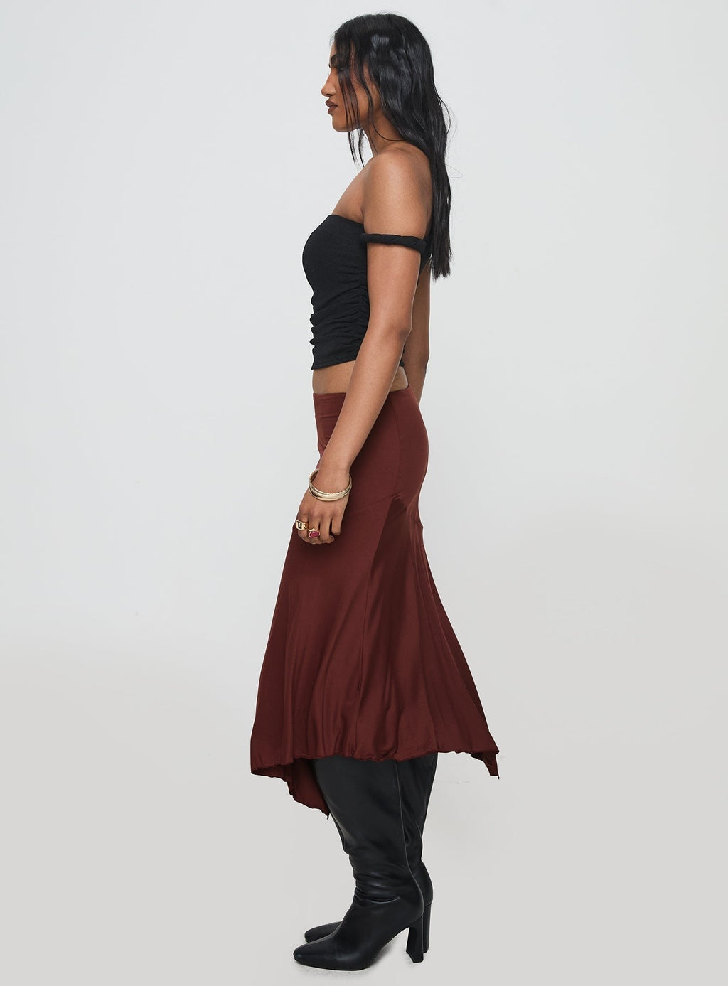 Way We Were Maxi Skirt Chocolate