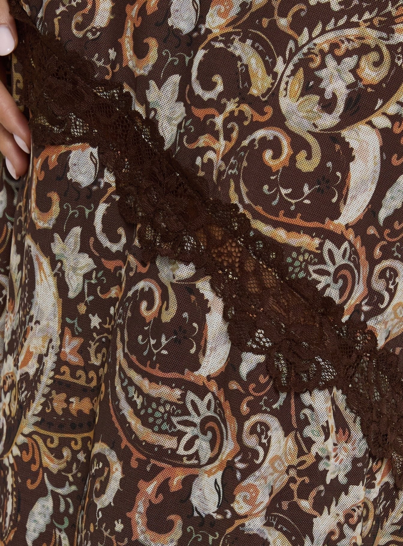 Musico Lace Maxi Dress Paisley