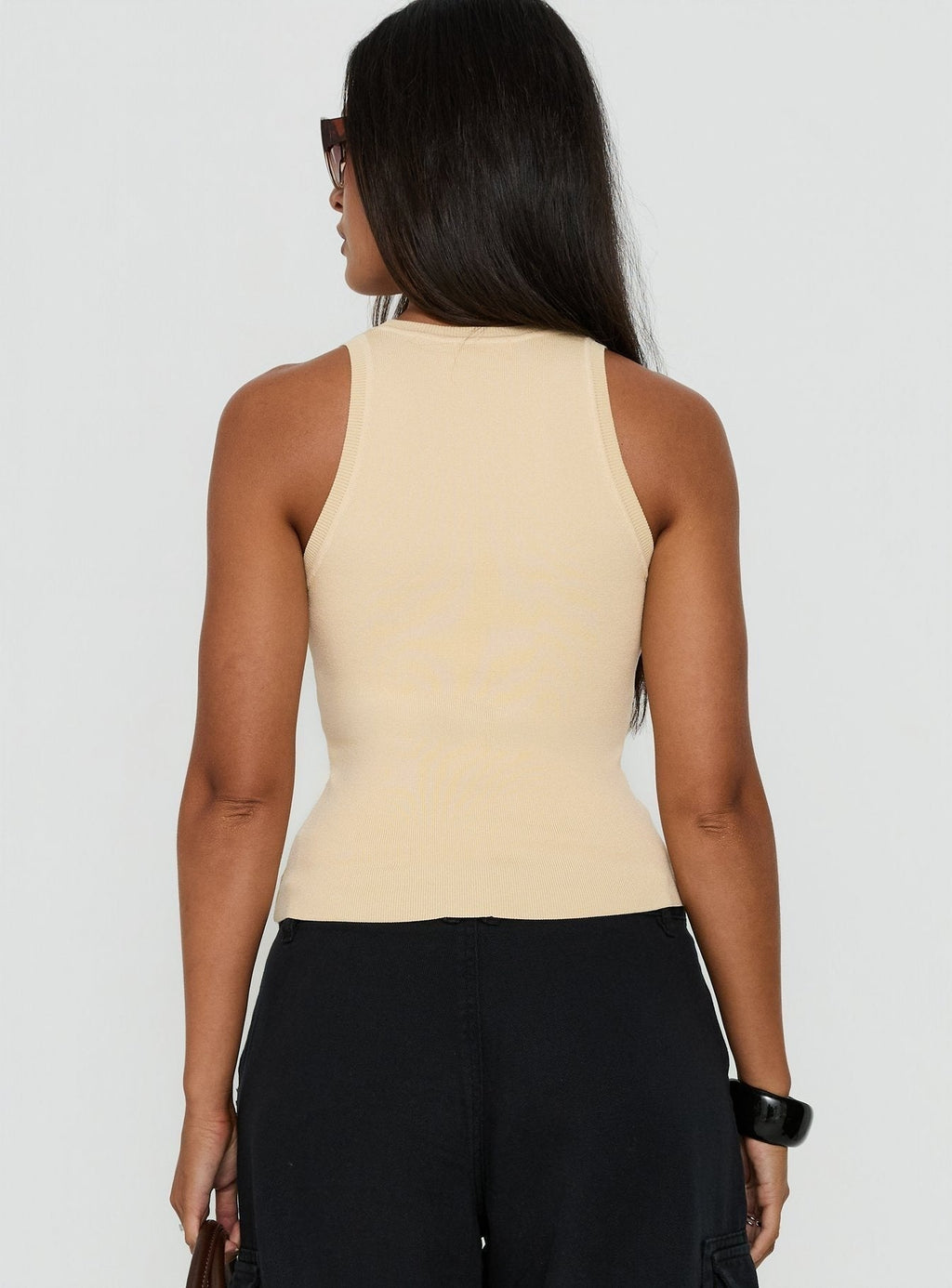 Solanah Knit Tank Top Lemon