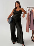 Kierstyn Corset Set Black Stripe Curve
