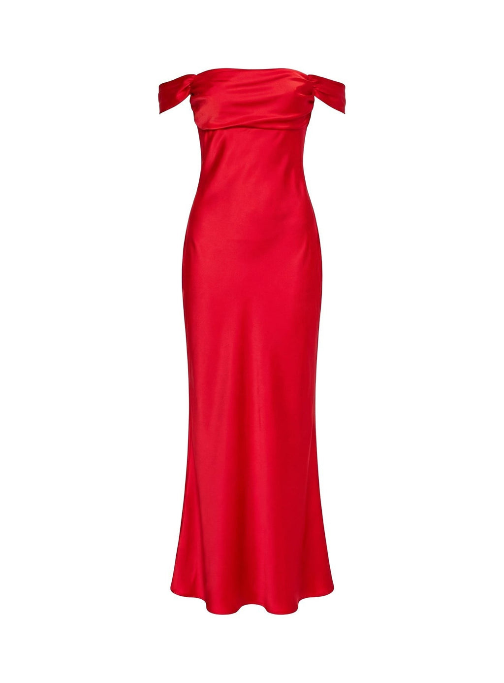 Azura Off The Shoulder Maxi Dress Red