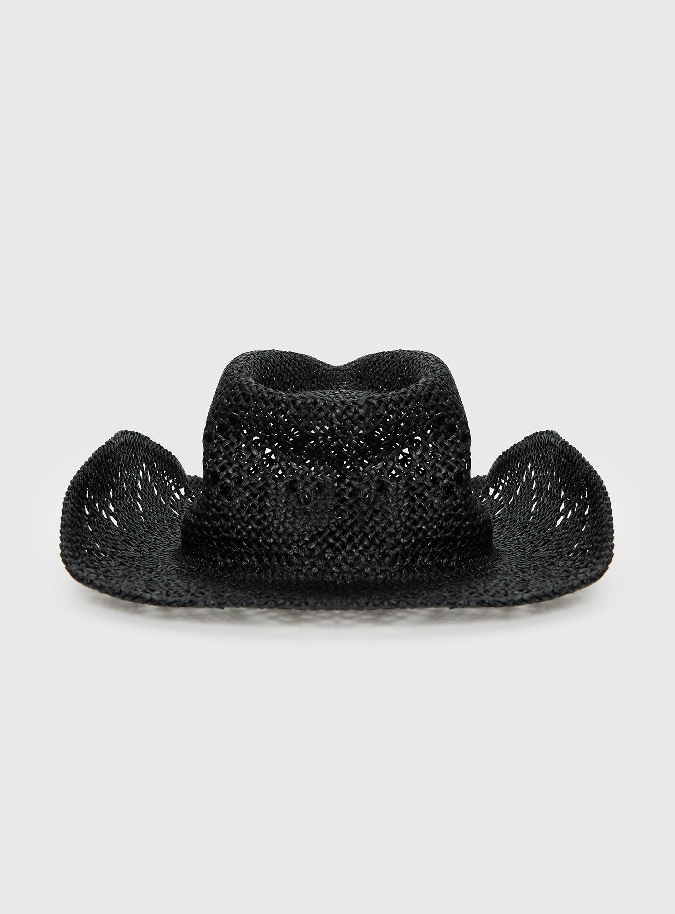 Avyanna Straw Cowboy Hat Black