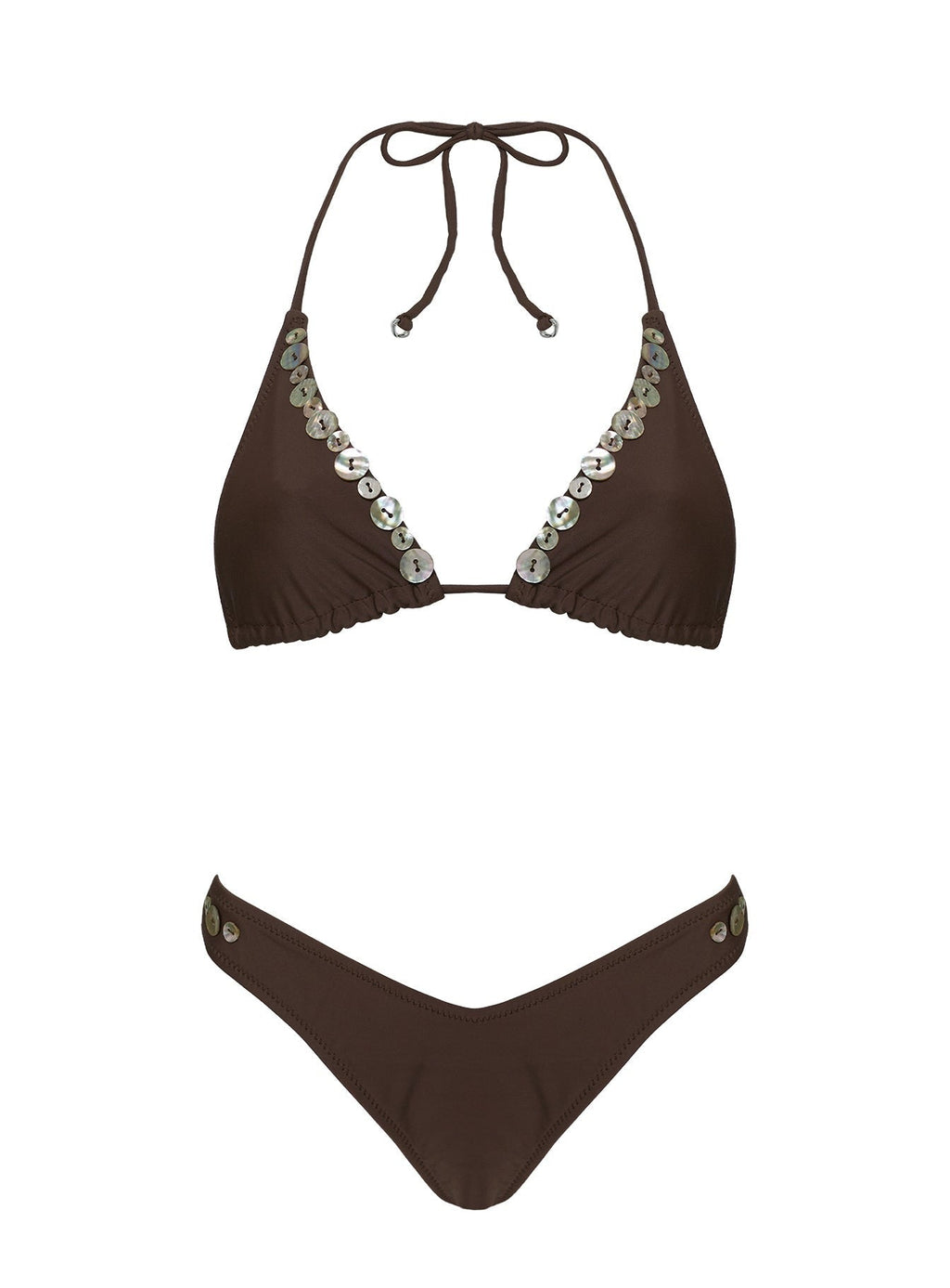 Edita Cheeky Bikini Bottoms Brown