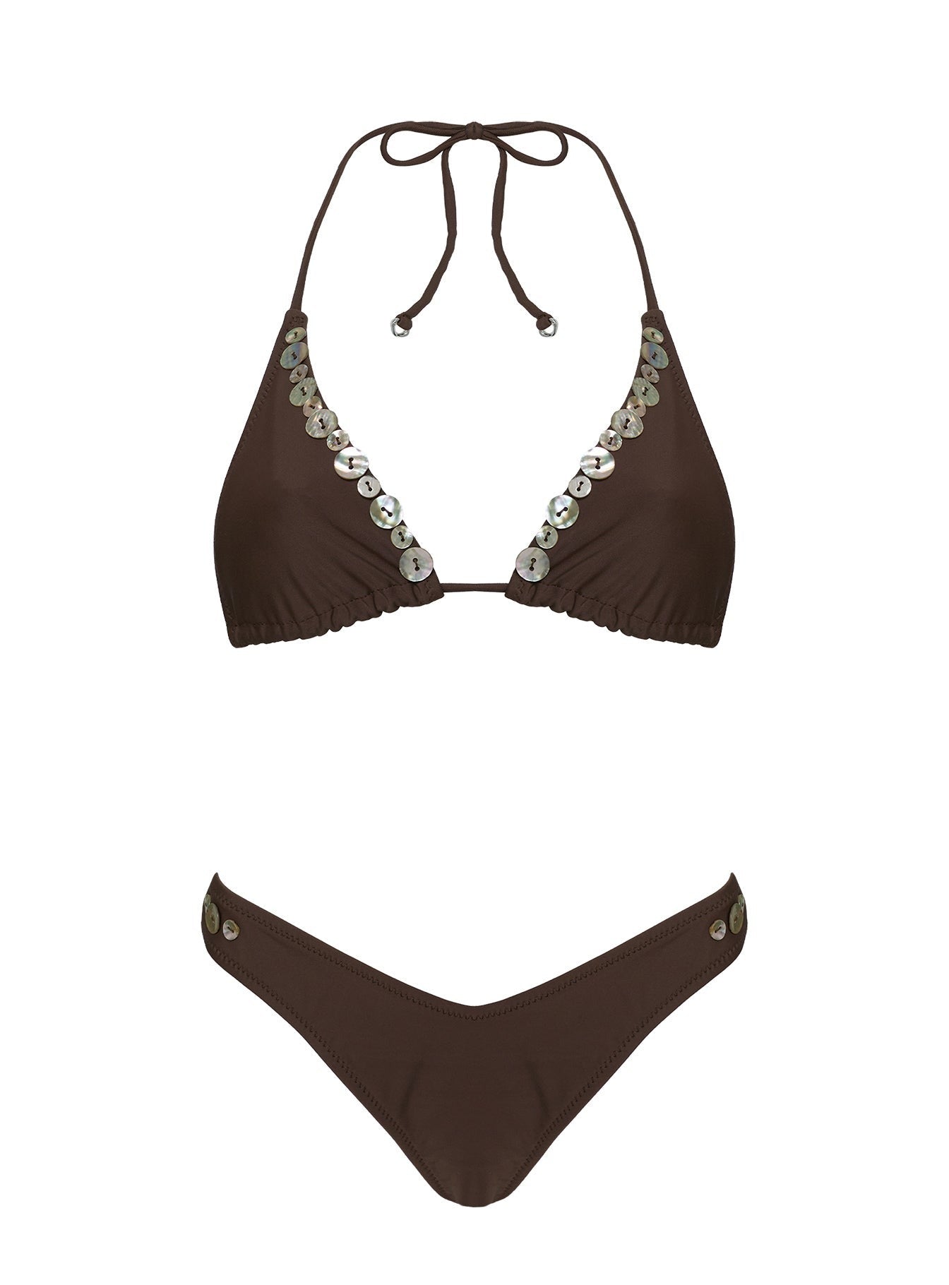 Edita Cheeky Bikini Bottoms Brown