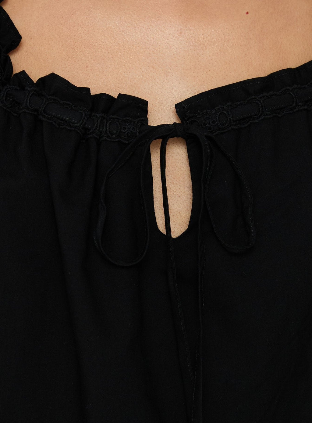 Swing Babydoll Top Black