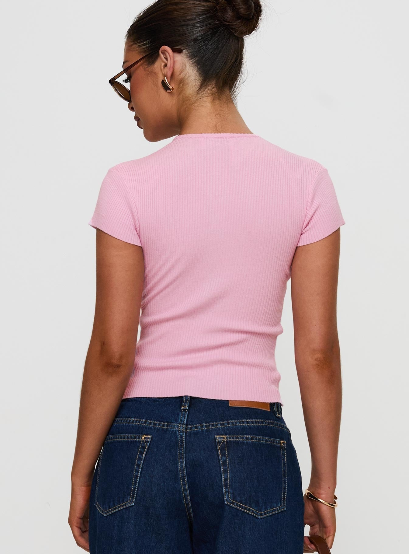 Suzu Knit Top Pink