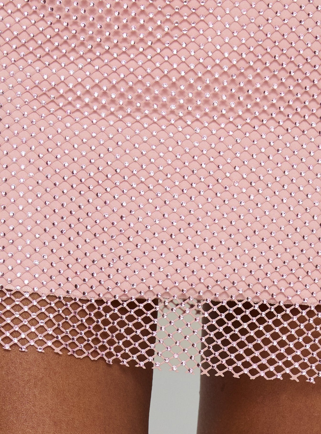 Jemira Strapless Shimmer Mini Dress Pink