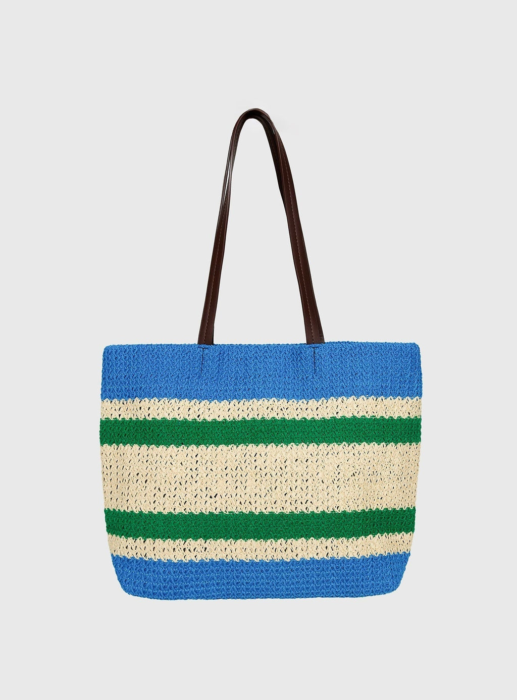 Encanto Tote Bag Blue / Green Stripe