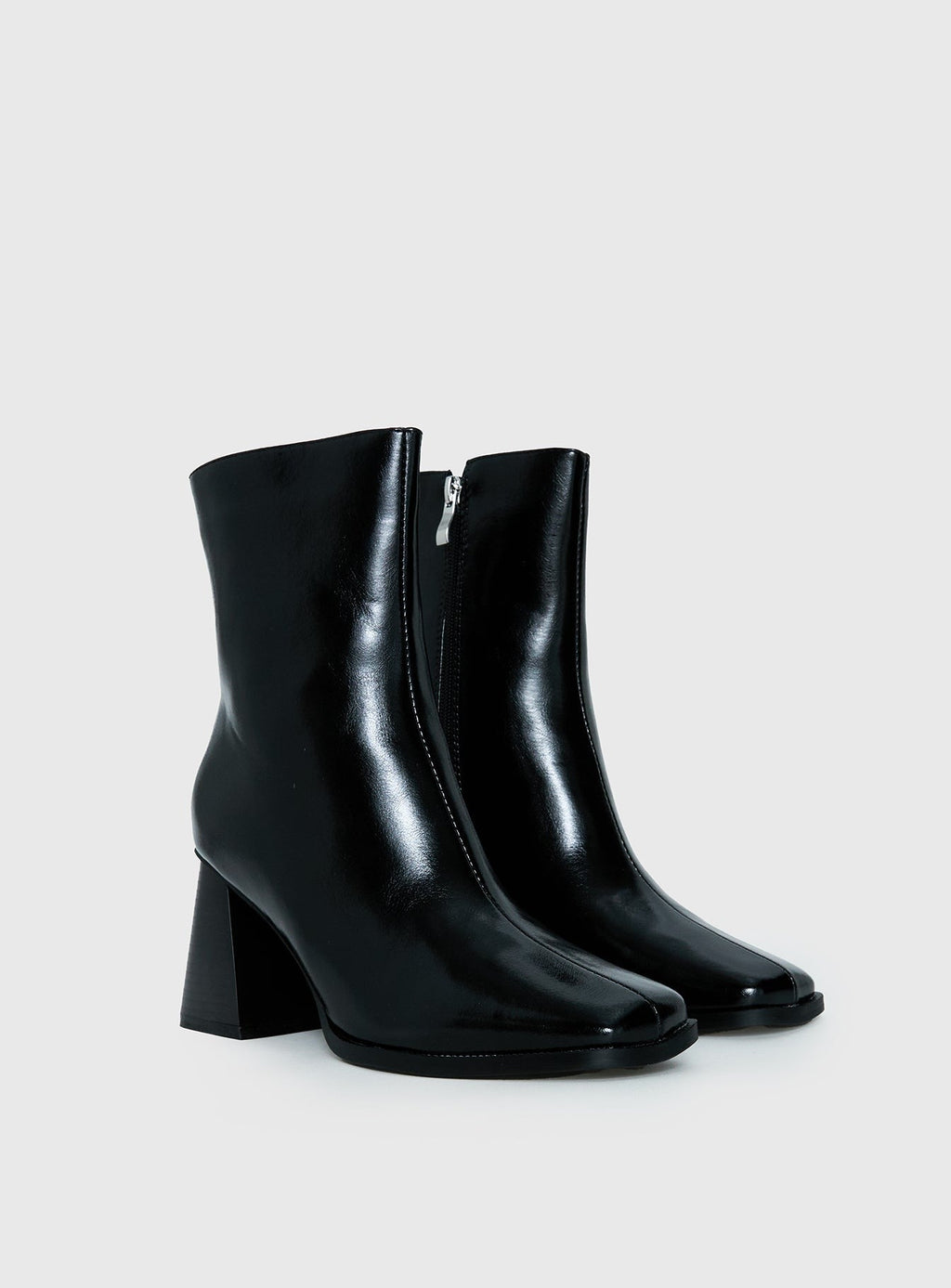 Zilah Heeled Ankle Boots Black