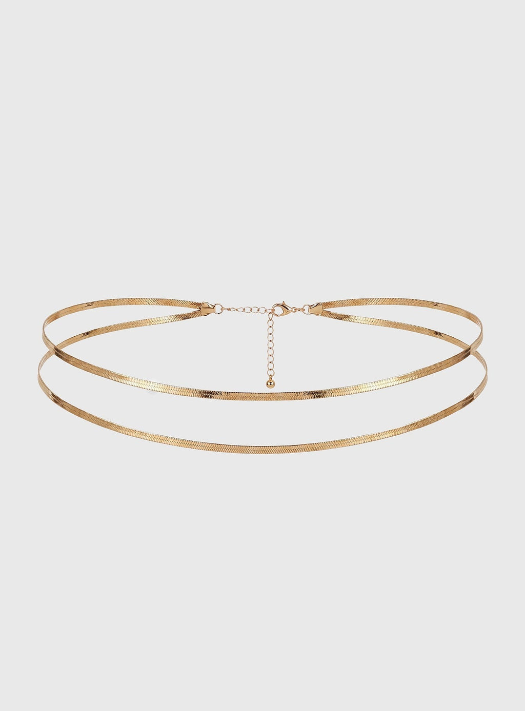Clariel Layered Snake Chain Belt Gold