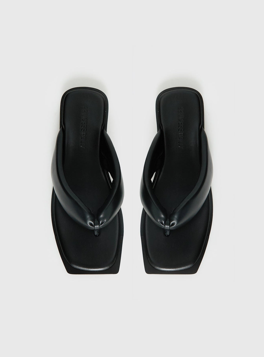 Rylin Puff Thong Sandals Black