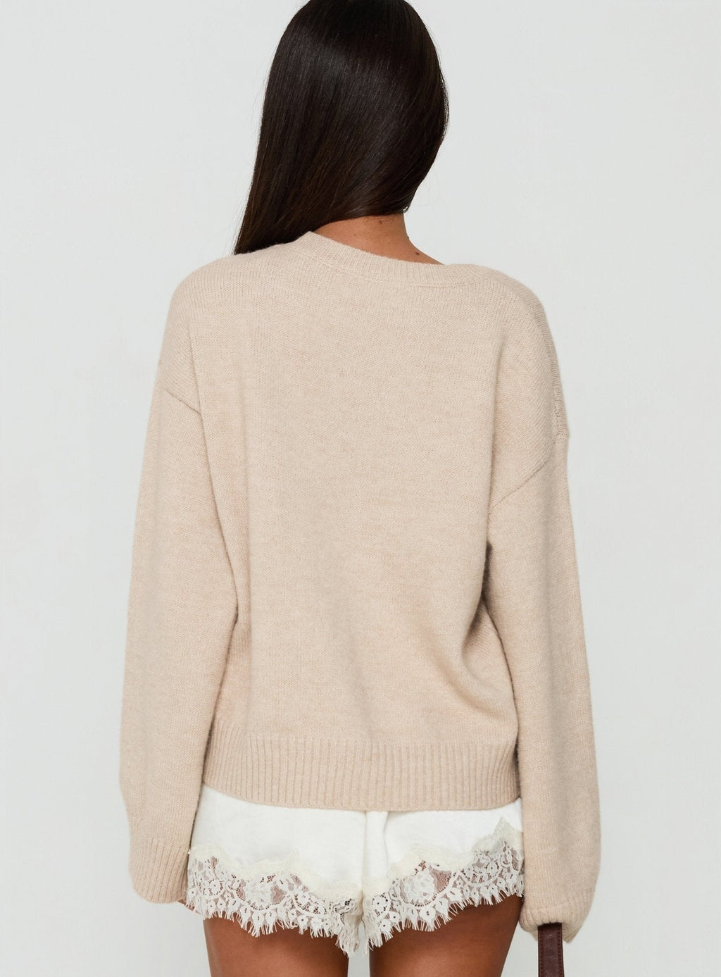 Elida Boxy Wide Sleeve Jumper Cream