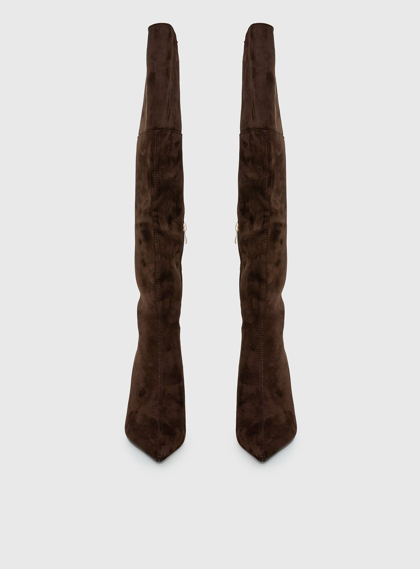 Billini Zamari Faux Suede Knee High Boots Cocoa