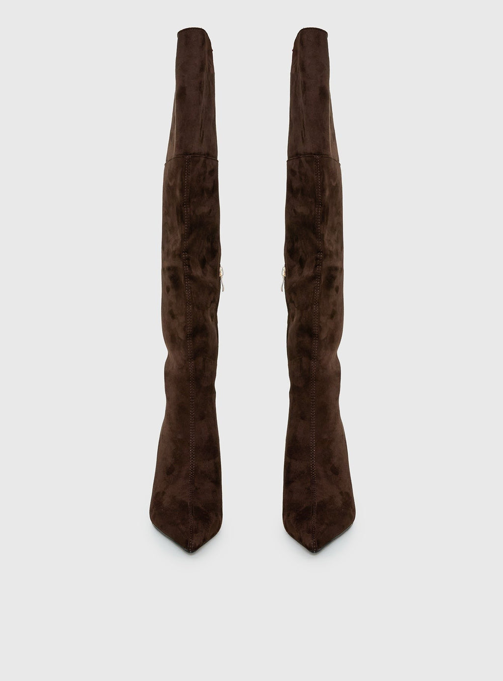 Billini Zamari Faux Suede Knee High Boots Cocoa
