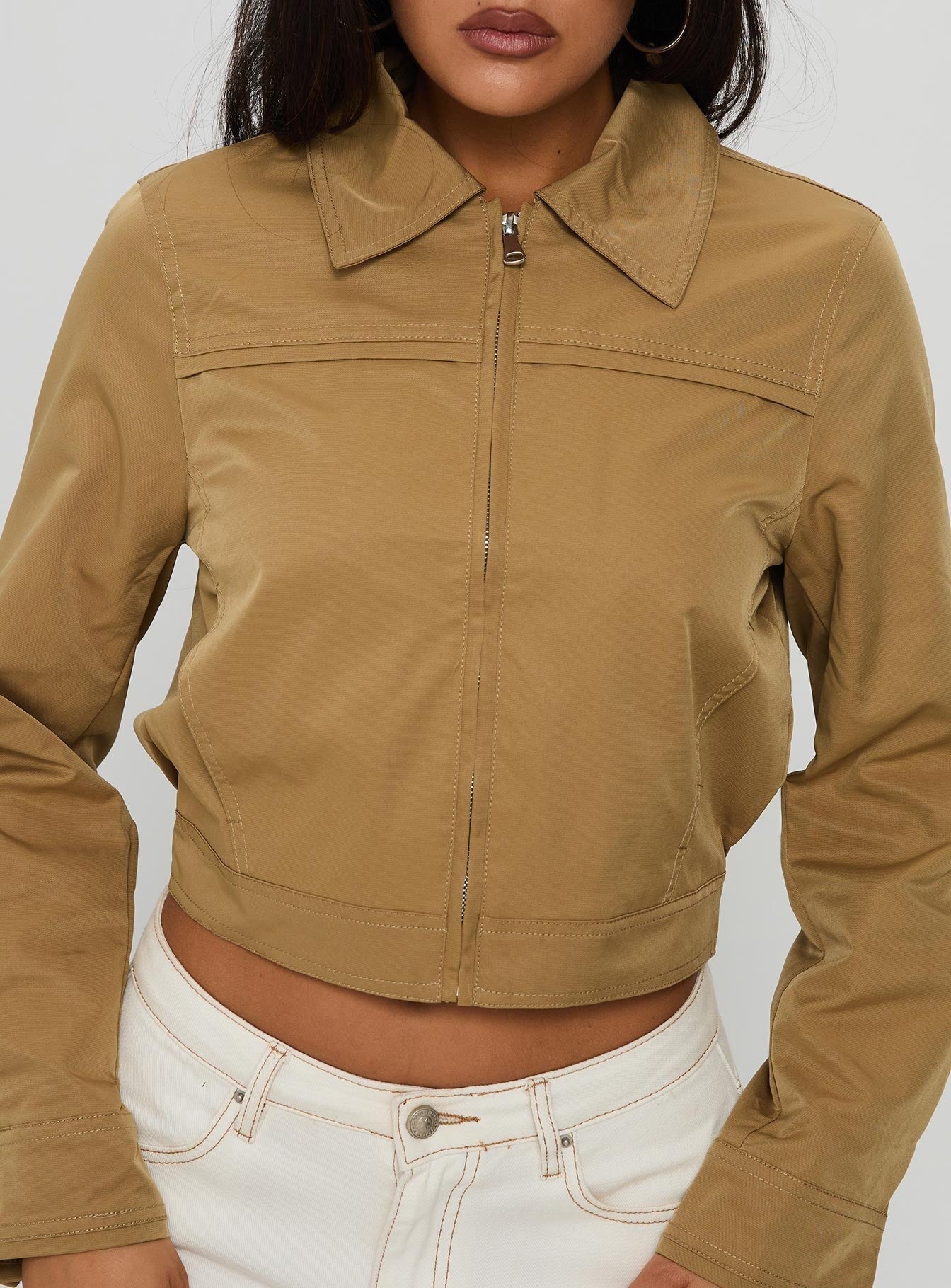 Perfection Cropped Jacket Mustard
