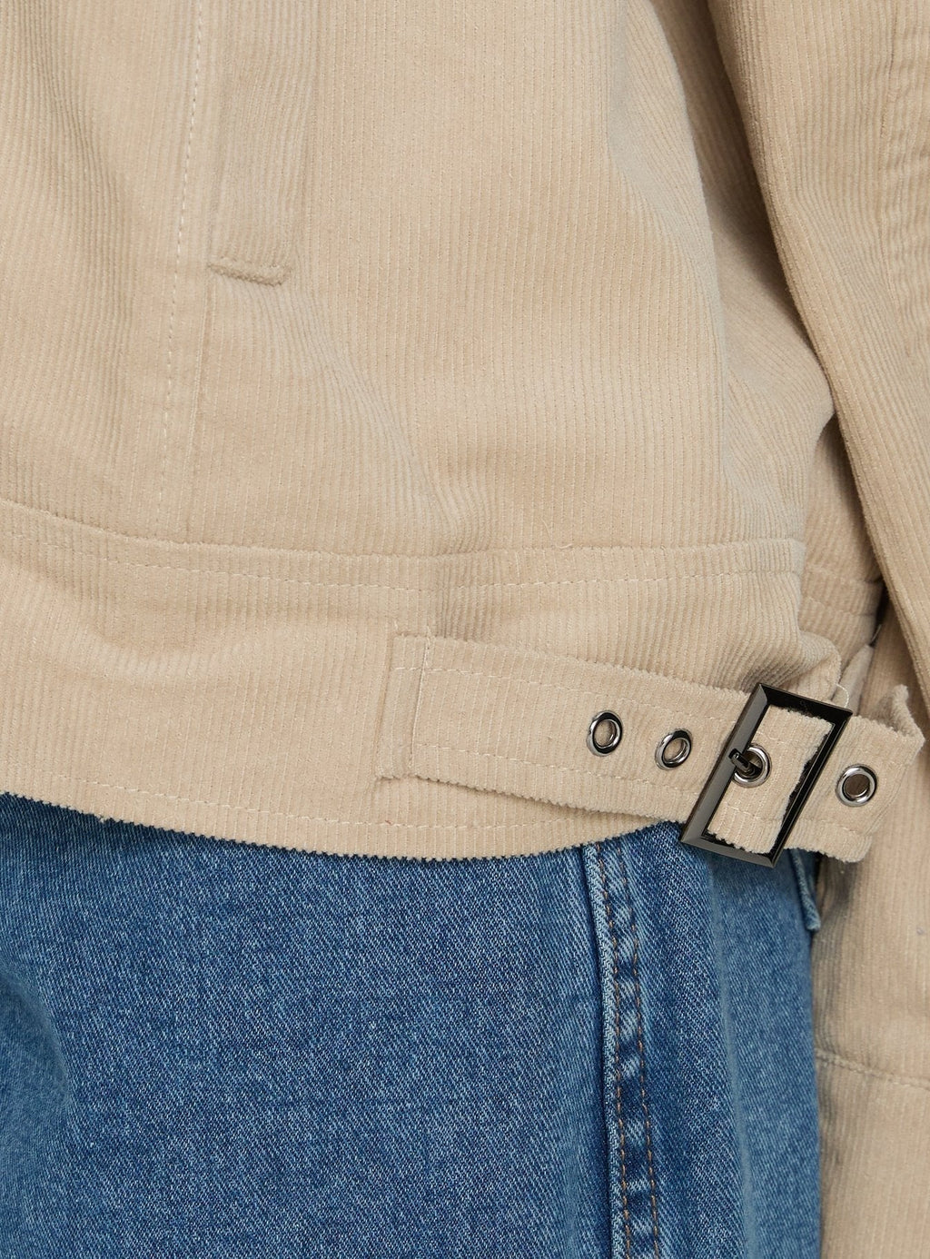 Goldsmith Corduroy Bomber Jacket Stone