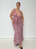 Nikolise Maxi Skirt Purple Curve