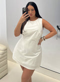 Yumiko Romper White Curve