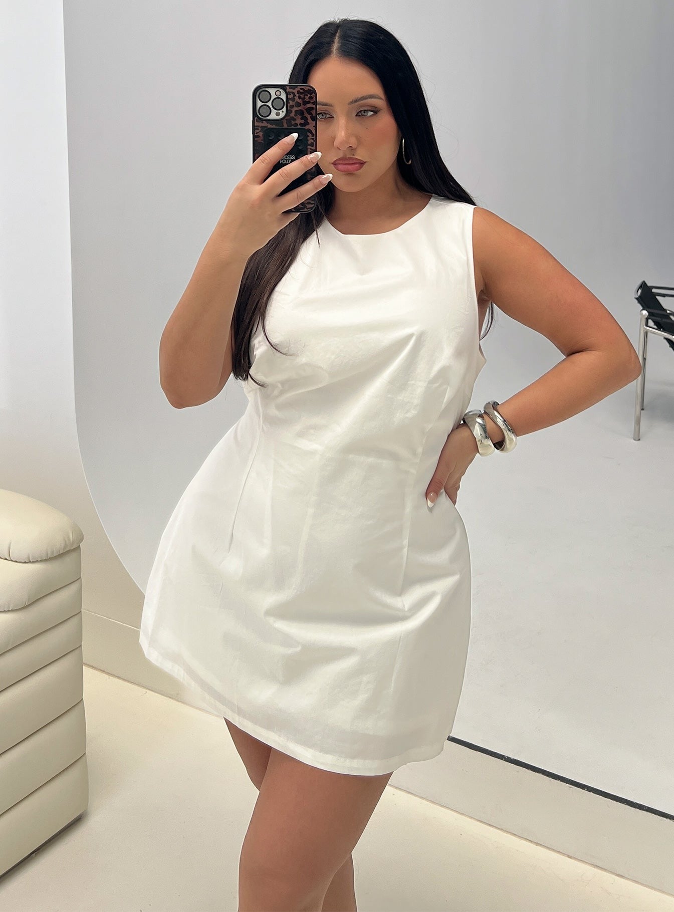 Yumiko Romper White Curve