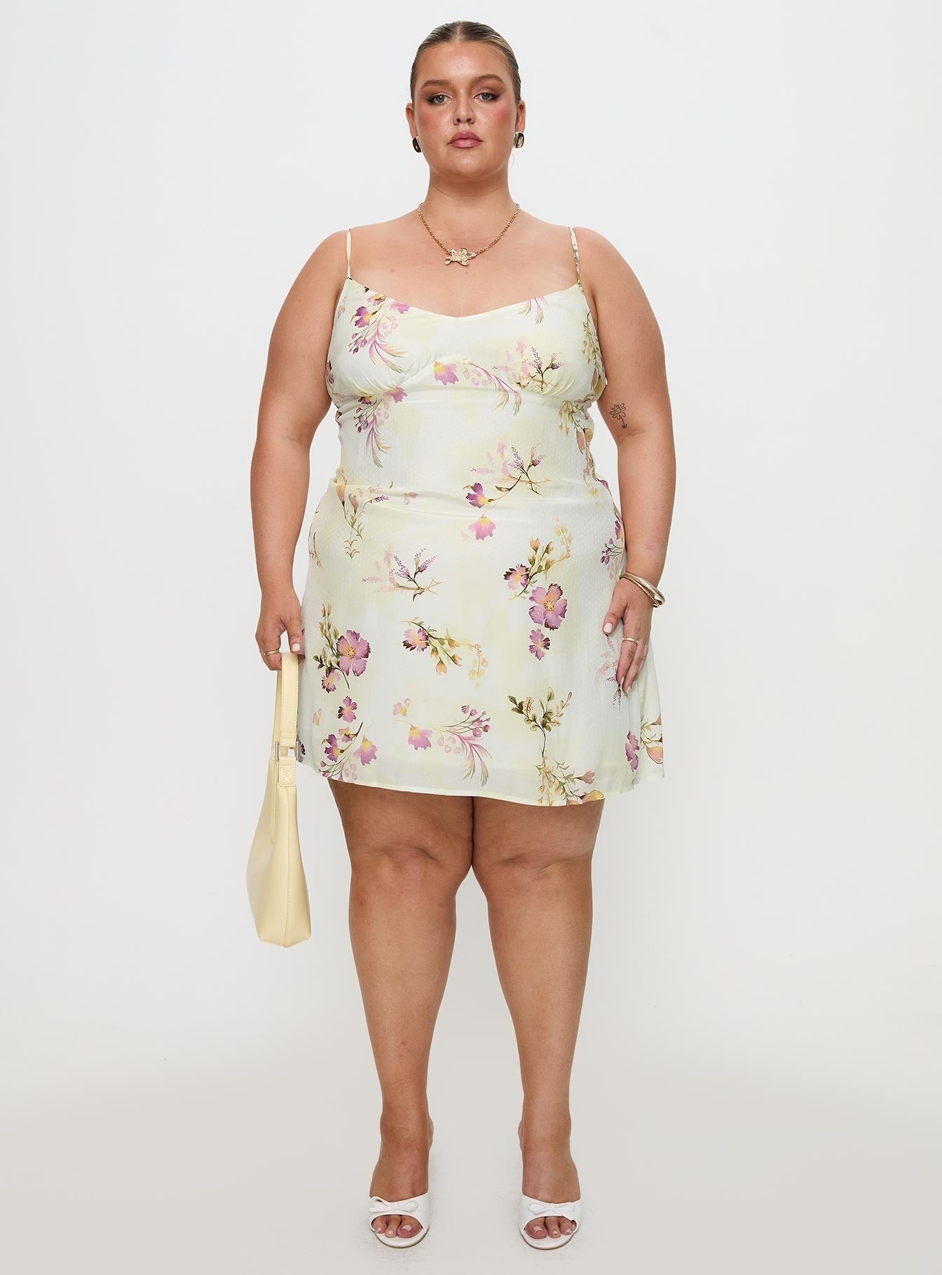 Jaye Mini Dress Floral Curve