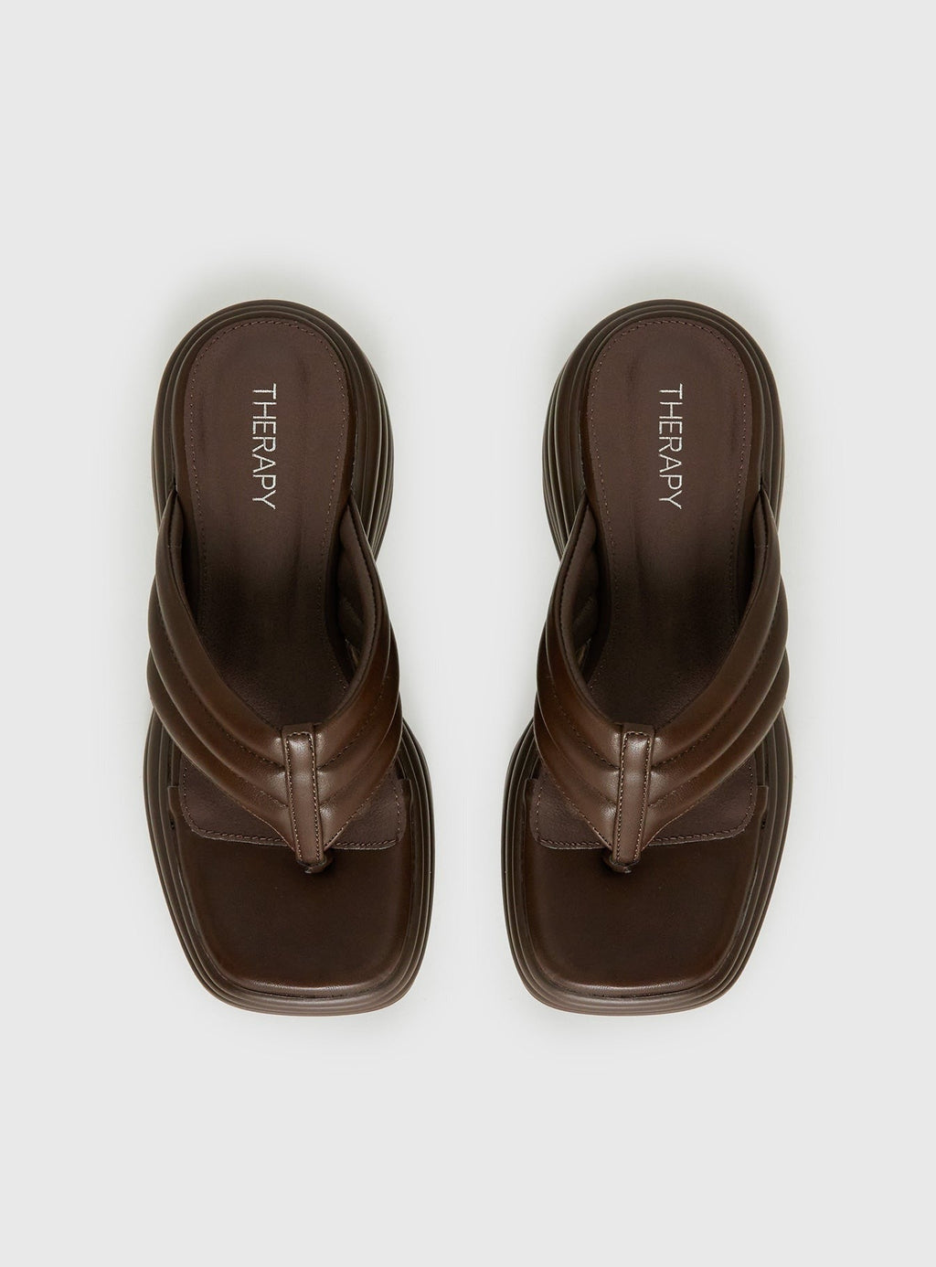 Therapy Flames Platform Sandals Brown