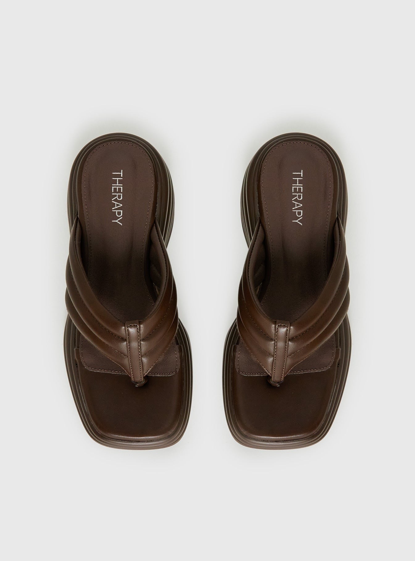 Therapy Flames Platform Sandals Brown