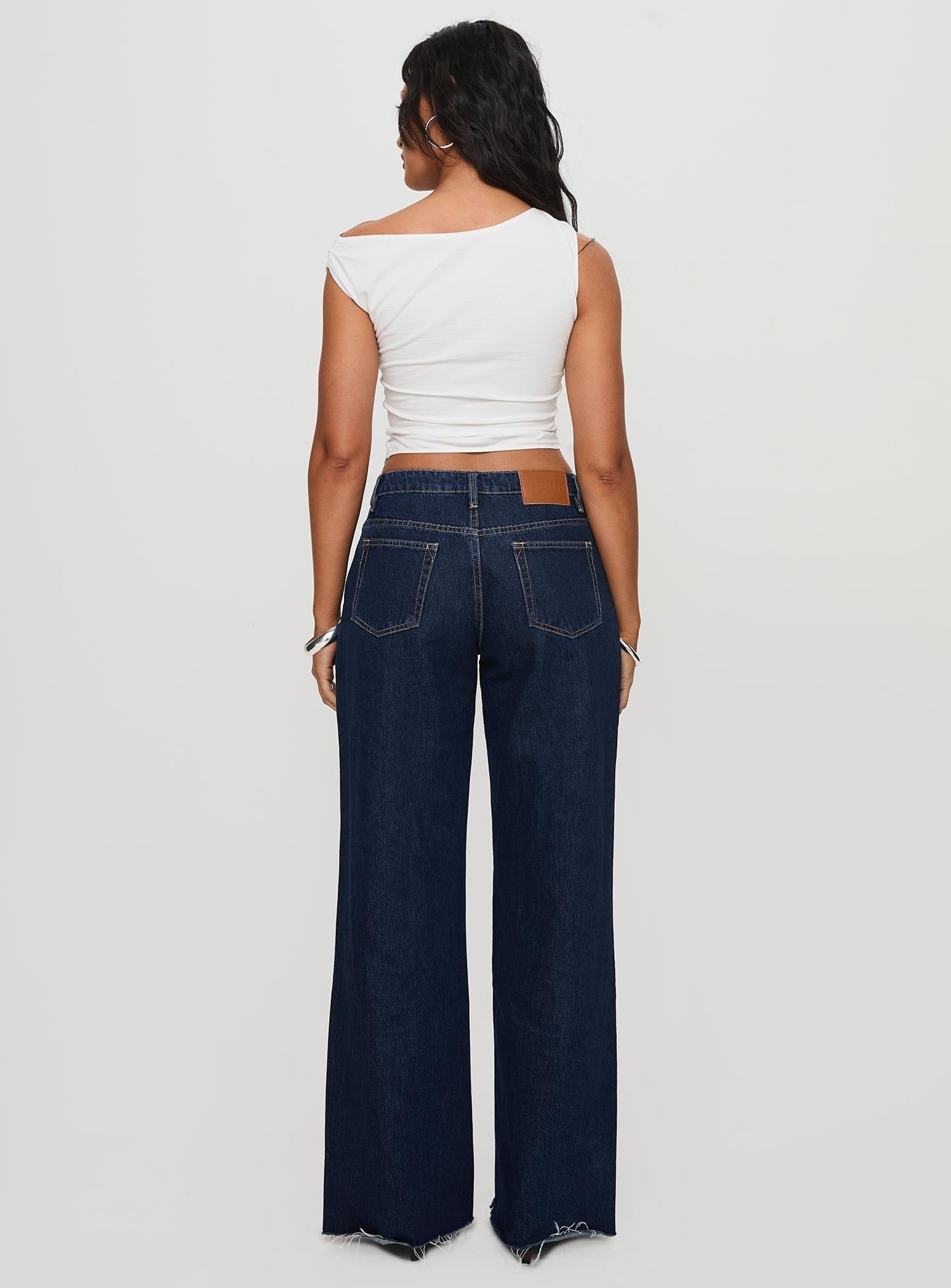 Darla Low Rise Straight Leg Jean Dark Blue Wash Petite