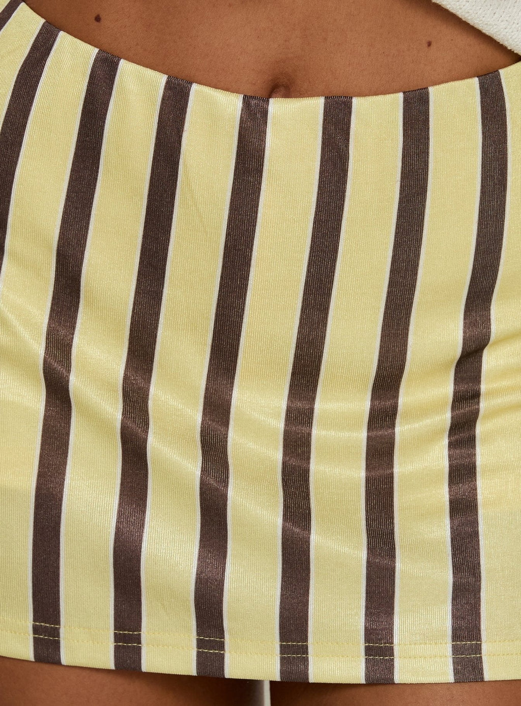 Norina Skort Yellow / Brown Stripe