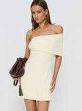 Laurencia One Shoulder Mini Dress Cream