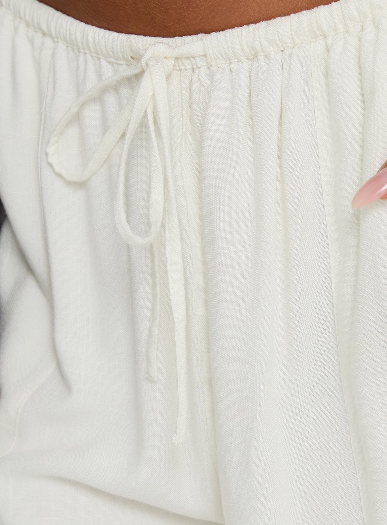 Peacemaker Tie Waist Relaxed Pants Off-White