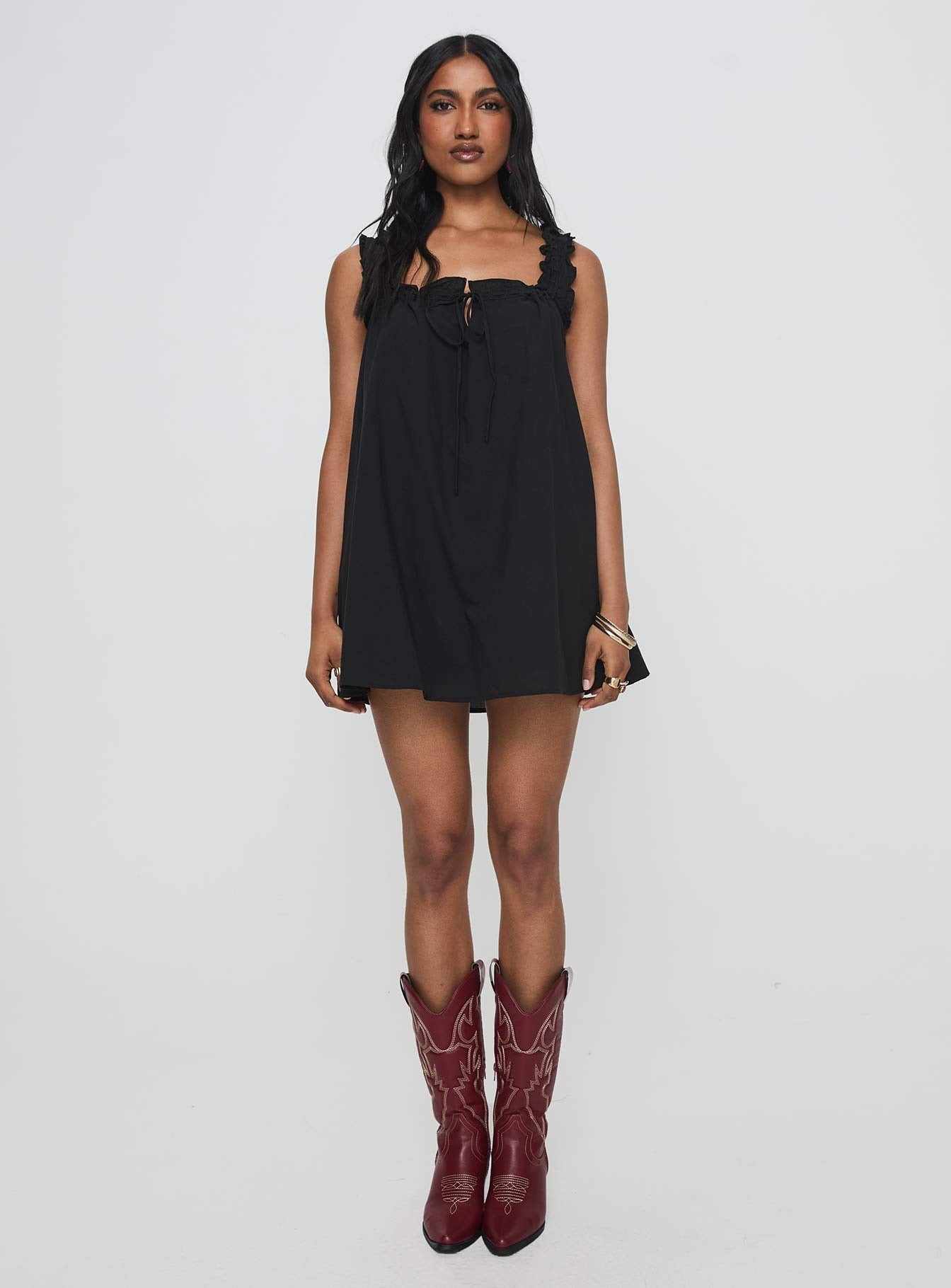 Swing Mini Dress Black
