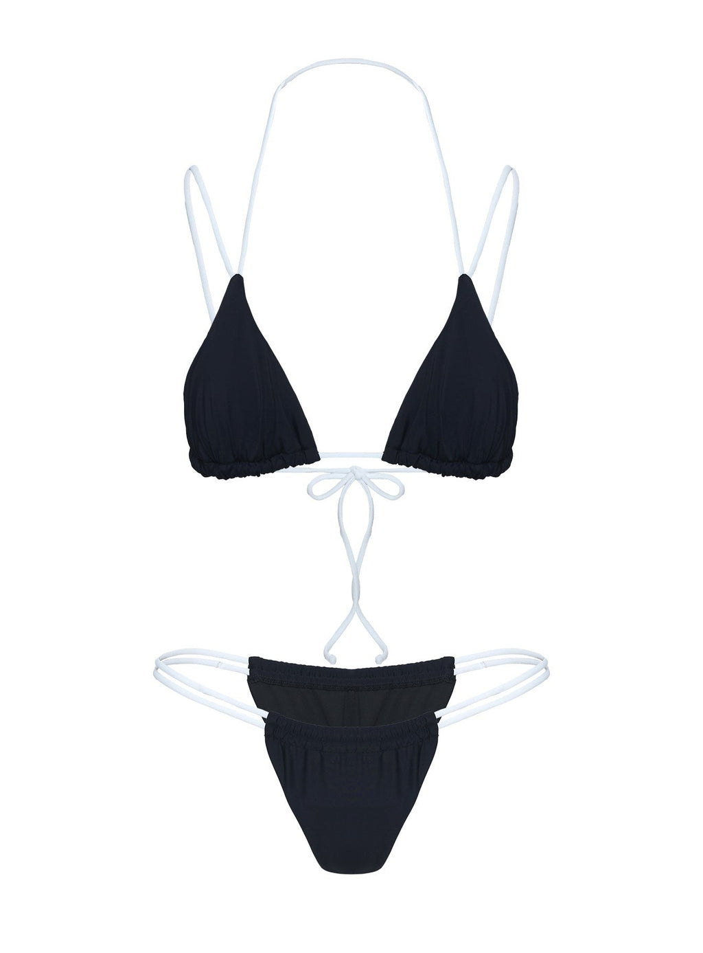 Desiree Bikini Bottoms Black / White
