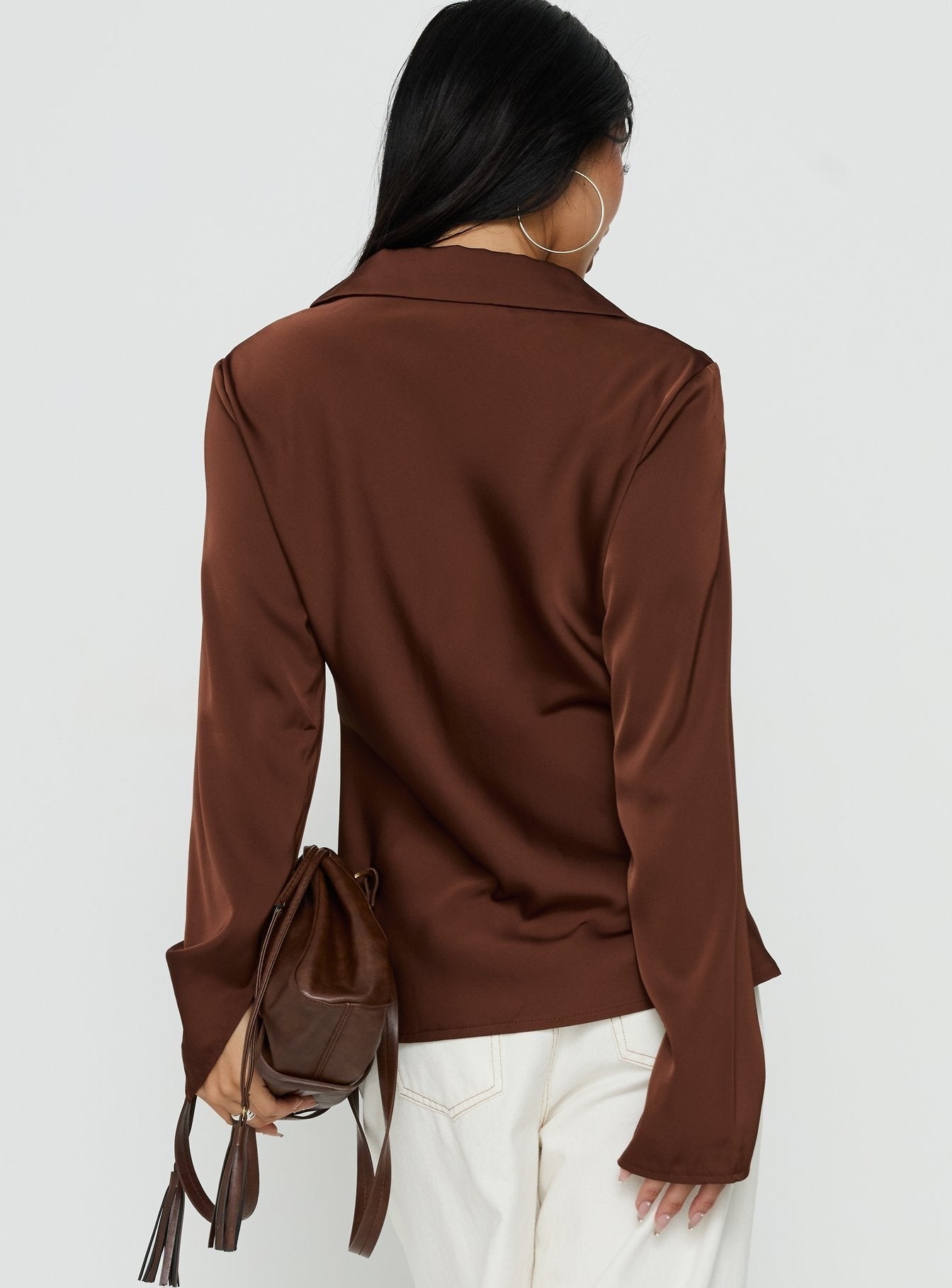 Way Life Goes Long Sleeve Top Chocolate