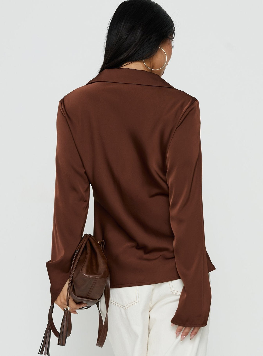 Way Life Goes Long Sleeve Top Chocolate